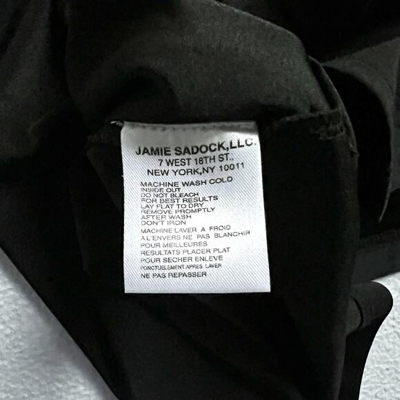 Jamie Sadock 1/2 Zip Golf Shirt Black Gray Texture Teal Aqua Sleeveless Polo M - Picture 7 of 11